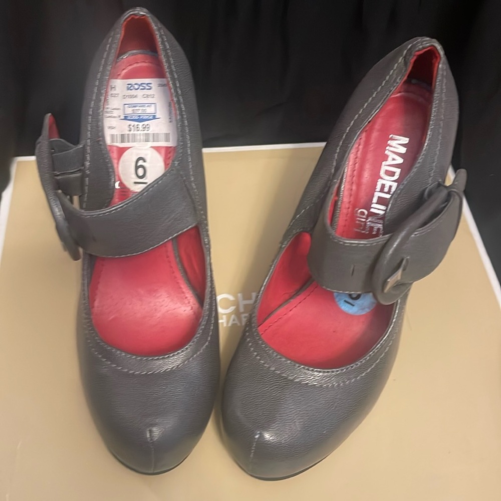 Madeline Girl heels. Grey